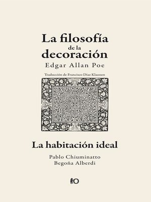 cover image of La filosofía de la decoración